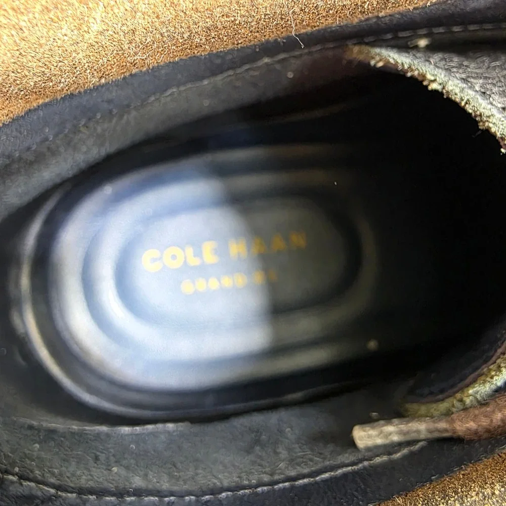 Cole Haan Watson‎ Chukka Boots Black Pebbled Leather Grand.OS Mens 11 Excellent